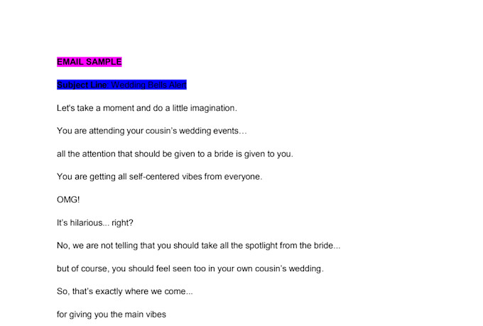 be your only email copywriter for sales email copy or email sequence